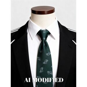 Giorgio Armani Silk Tie Vintage Grey Geo Pattern Cravatte Made in Italy Unique